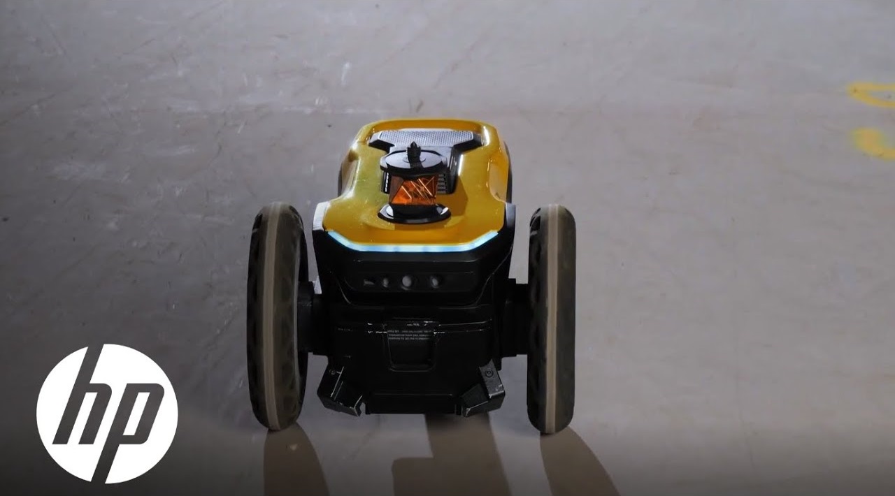 HP SitePrint robot printing layout lines with Skanska at New York Penn Station